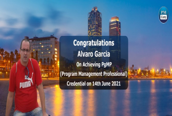 Congratulations Alvaro on Achieving PgMP..!
